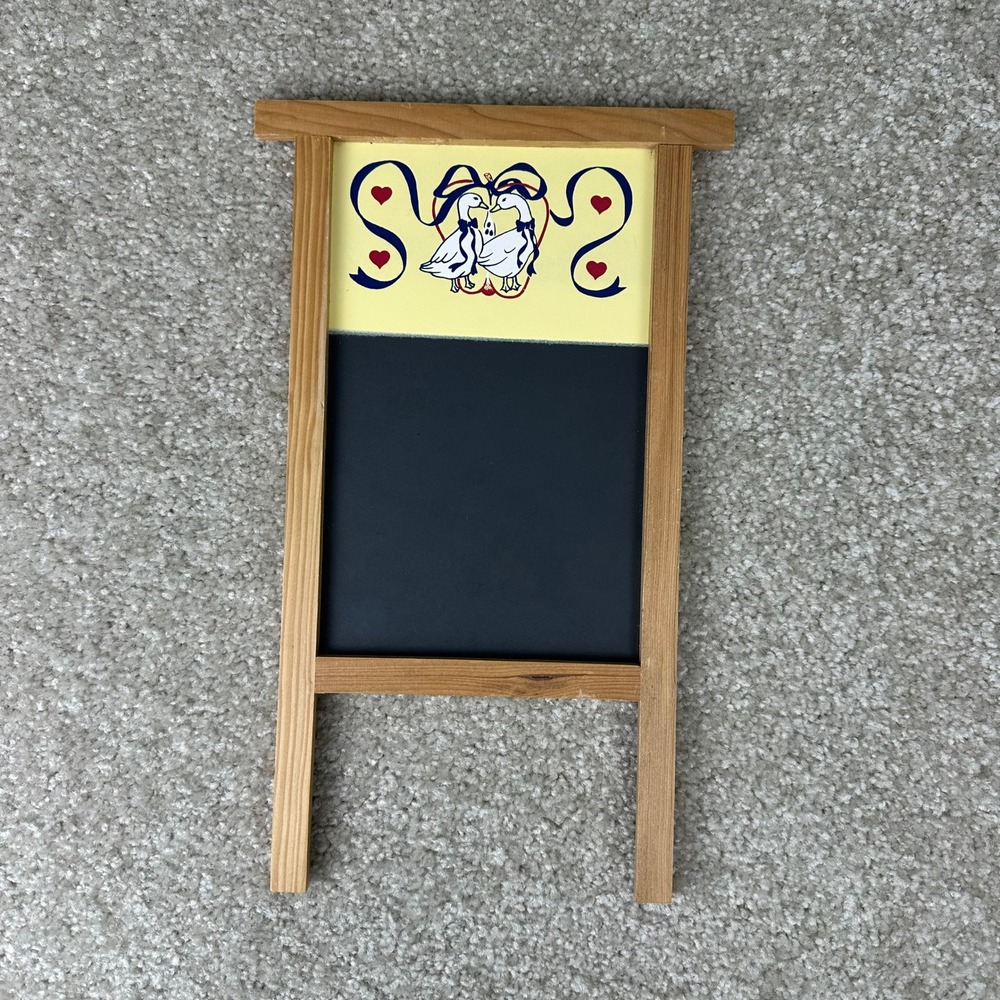 Vintage Country Geese Wooden Chalkboard Wall Hanging Memo Board Rustic Decor